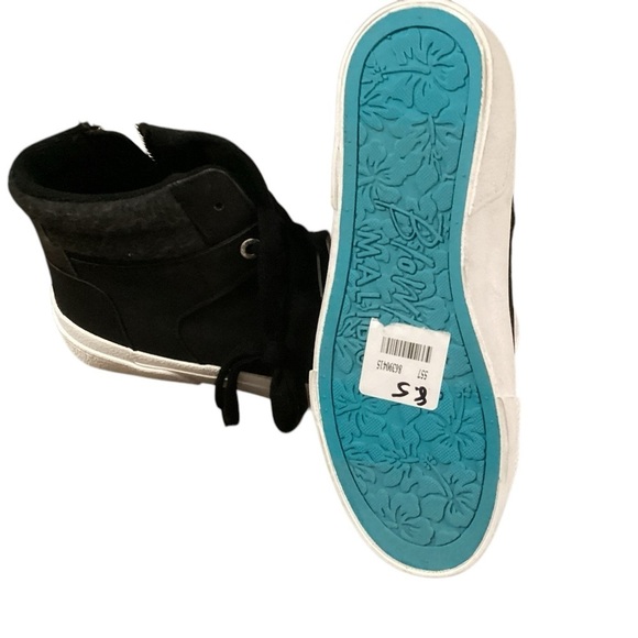 NWT BLOWFISH WOMENS HI-TOP BLACK SUEDE FEEL SIZE 8.5 INCREDIBLY COMFORTABLE - Picture 2 of 5